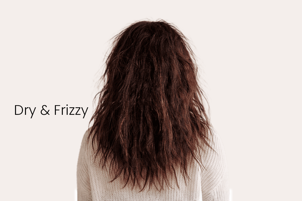 Hair before RUFFL care